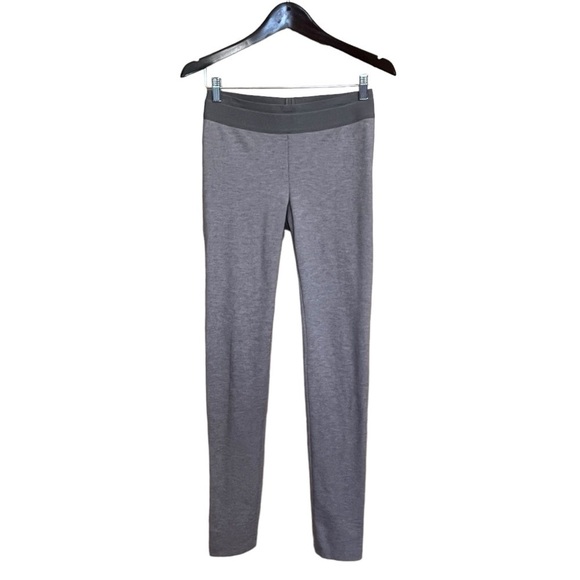 BCBGMaxazria Kimana Back Zipper Stretch Leggings Pull On Waist Gray Size S #1291 - Picture 1 of 8